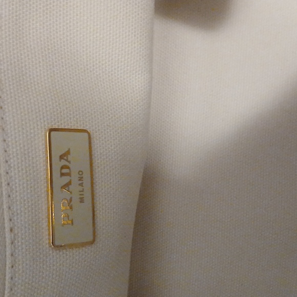 Prada Milano canapa euc canvas tote bag - Picture 11 of 16